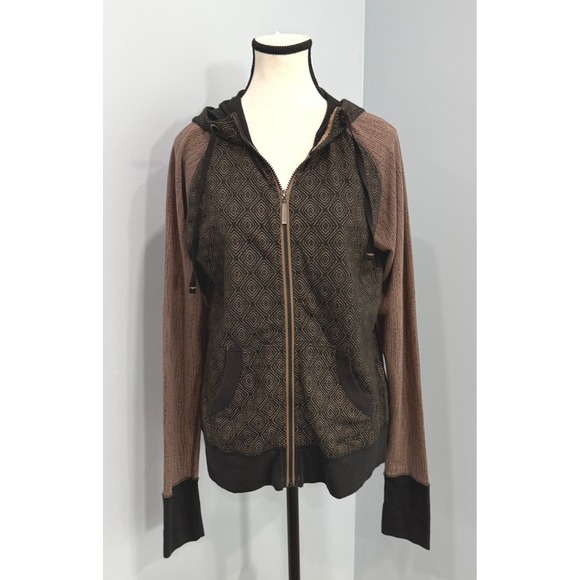 Marmot Tops - Marmot Callie Womens Full Zip Hoodie Geometric Diamond Print Size Large